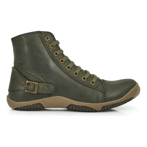 Borcego Mujer Bota Cuero Cierre Zapatilla Briganti Calin