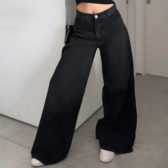 Jean Osadas Pantalon Baggy Cléo Wide Leg Mujer Ancho Recto