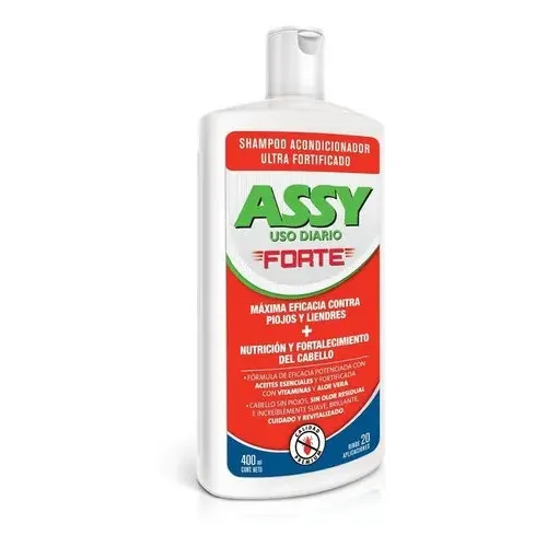Assy Shampoo Para Piojos Uso Diario Forte X 400ml