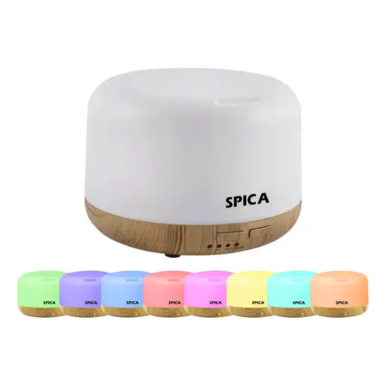 Humidificador Vaporizador Aromaterapia Spica H-32 Luz Rgb
