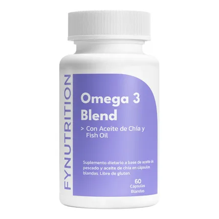 Omega 3 Blend Fynutrition - Chía + Fish Oil - 2000mg 2 Cáp. Sabor Sin sabor