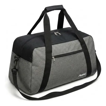 Bolso Deportivo Viaje Unisex Impermeable Reforzado Grande Gris Liso