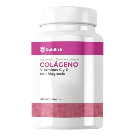 Colágeno Goldfish Comprimidos 60 unid con Vitaminas C y E, Magnesio y Calcio