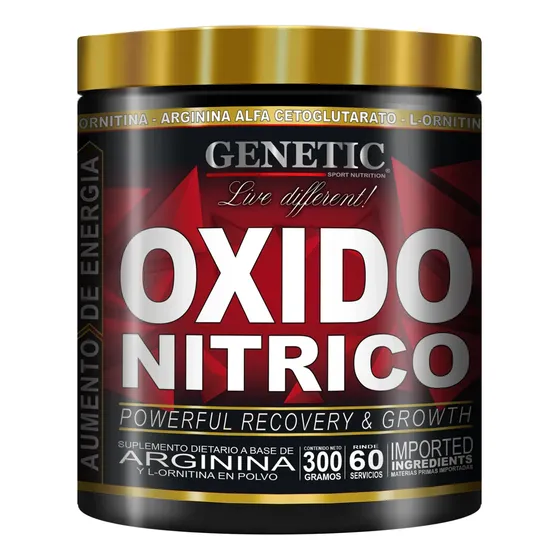 60 Días Pro Hormonal Arginina Ornitina Óxido Nítrico Genetic