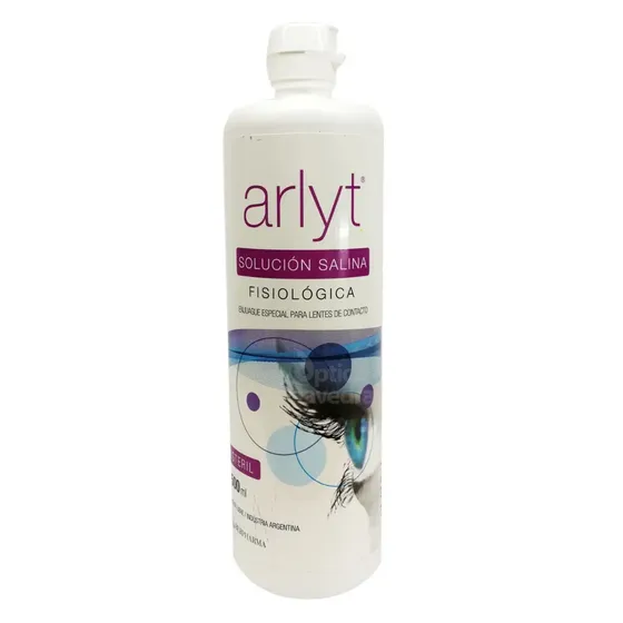 Arlyt Solución Salina Fisiológica 500ml Lentes de Contacto