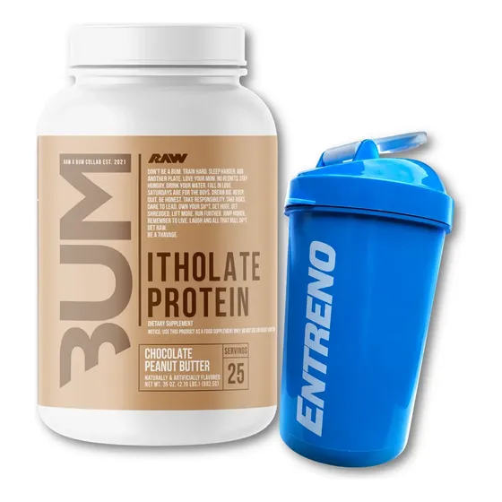 Raw Proteína Itholate 2lb- Chocolate Peanut + Shaker Entreno