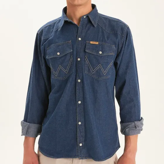Camisa Hombre Wrangler Western Ls Broche- 35001