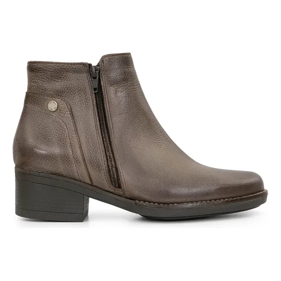 Bota Mujer Cuero Botineta Clasica Zapato Vestir Briganti