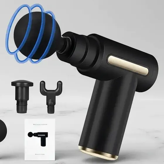 Z Muscle Massaging Pistol 6 Speeds 4 Cabezas