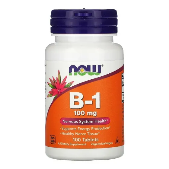 Now Foods Vitamina B-1 Tiamina Sistema Nervioso 100tabs Sfn