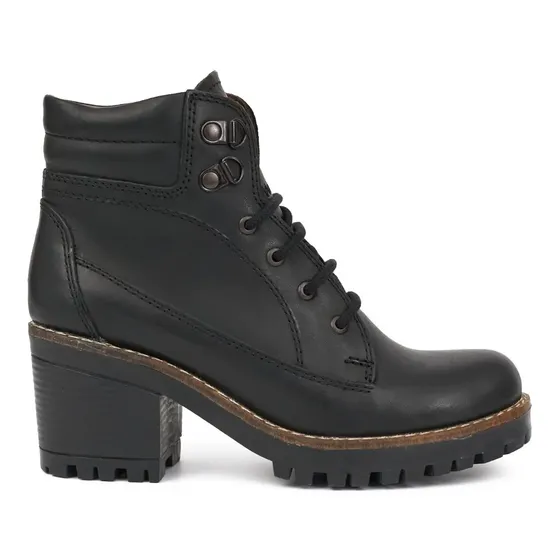 Borcego Cuero Mujer Briganti Bota Botineta Goma - Mcbo24699