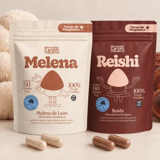 Combo Day & Night Melena De León Reishi Fungi Melena