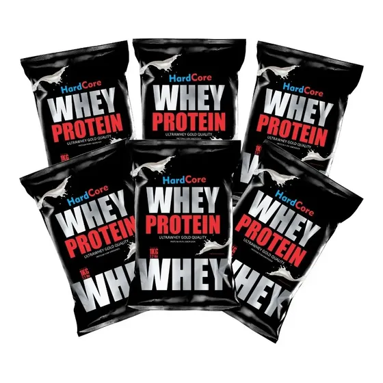 6 Paquetes De 1 Kg Proteína Whey Protein Hardcore Premium G