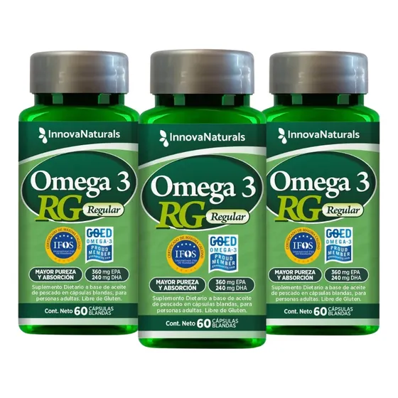 Innovanaturals Omega 3 Rg Regular Ifos 60 Capsulas X3 - 9c