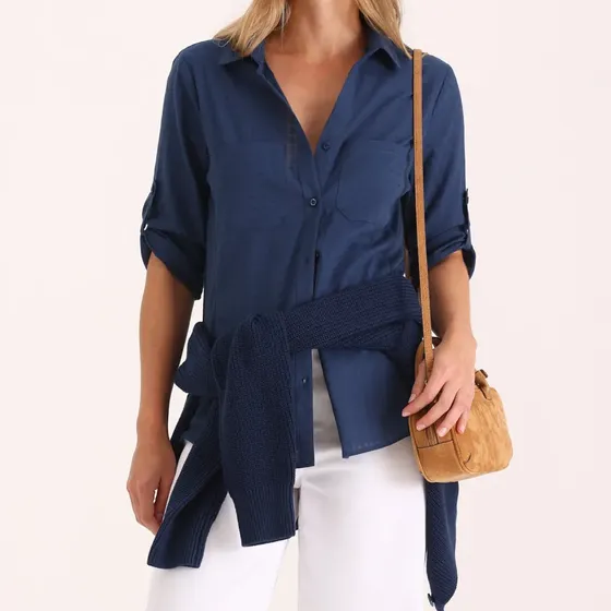 Camisa Mujer Manga Larga Lily Textura Yagmour