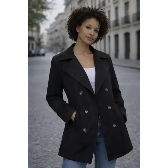 Customs Ba Trench Mujer Piloto Kim Sire Impermeable
