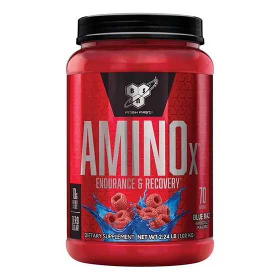 Suplemento en polvo BSN Endurance and Recovery Aminoácidos de AMINOx sabor frambuesa azul x 1kg