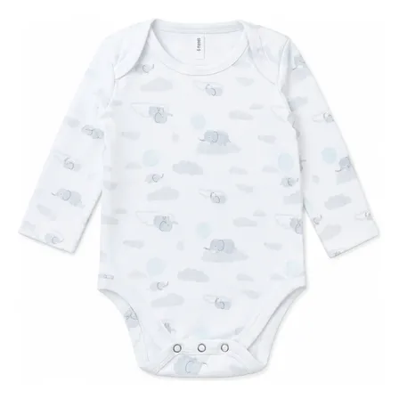 Body Manga Larga 100% Organico Baby  Ginos