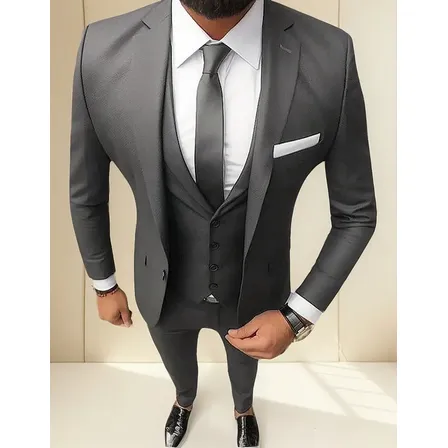 Traje Slim Fit 3 Piezas Quality Import Hombre Chupín