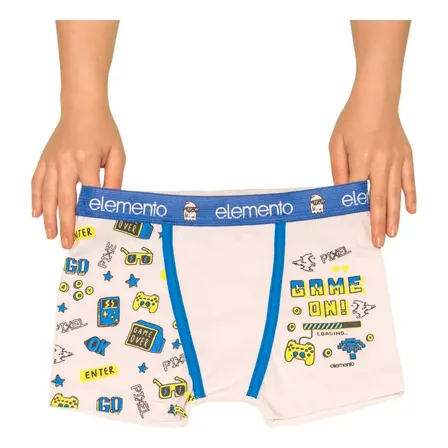 Pack X3 Boxer Elemento Varon Algodon Y Lycra