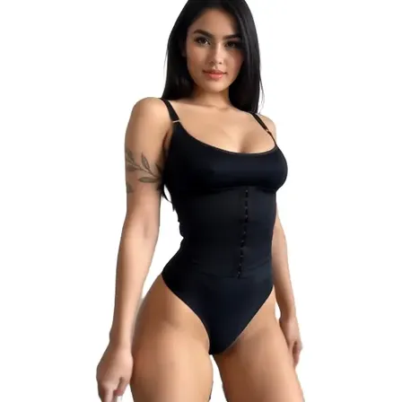 Body Negro Ultra Reductor Doble Faja Modelador Dama