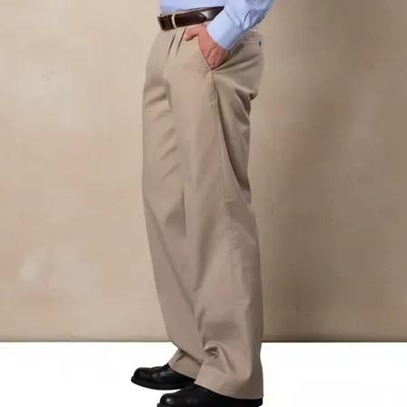 Pantalón Gabardina Pinzado Hombre Vestir Talles Grandes