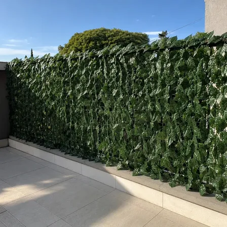 Jardín Vertical Rollo Muro 1x3mt Hojas Cerco Artificial Pack X5
