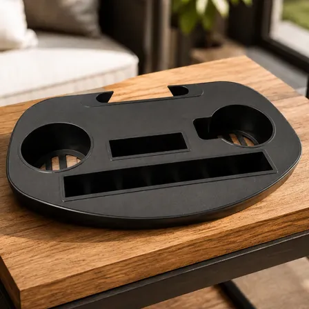 Apoya Vasos Reposeras Gravedad Cero 48x23cm Apoya Vasos Negro