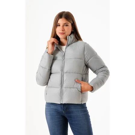 Campera Corta Canelón Ancho Ultraliviana, De Mujer