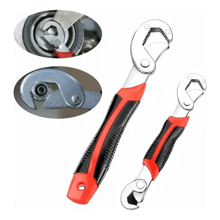 2 Llaves Universales Autoajustables Multifunción Rojo