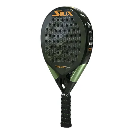 Paleta de pádel Siux Trilogy Pro 5 Patty Llaguno 2025 color verde musgo