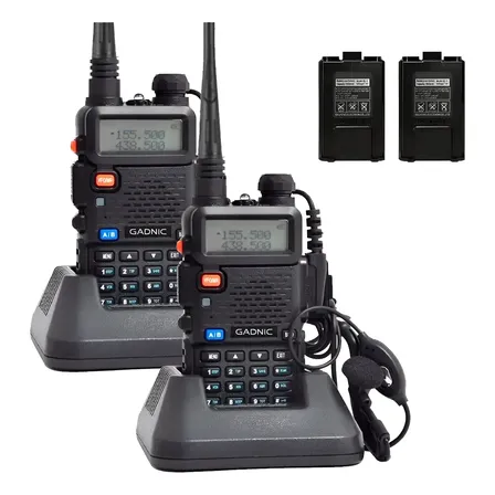 Handy Gadnic Wk1000us Kit X2 Hasta 12km Bi-banda 10w 128ch Negro
