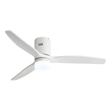 Ventilador De Techo Aruba Aspas Abs C/luz Y Control Remoto 1.32 M 50 Hz/60 Hz Blanco Blancas Abs Técnico 3