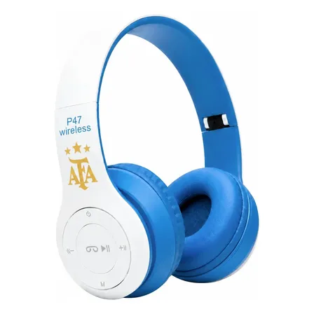 Auriculares Inalambricos Audifonos Bt Argentina Futbol Afa Celeste