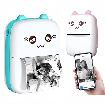 Mini Impresora Térmica Portátil Bluetooth Blanco