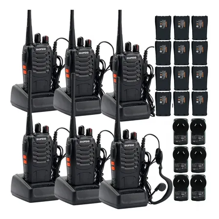 Walkie-talkie Baofeng Walkie-talkie BF 888S de 10 radios - negro