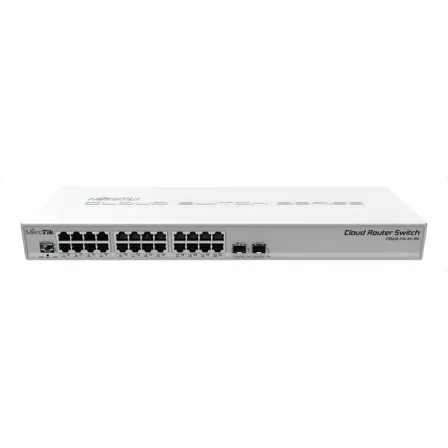 Switch Red Mikrotik 24 Puertos Crs326-24g-2s+rm 2p Sfp+