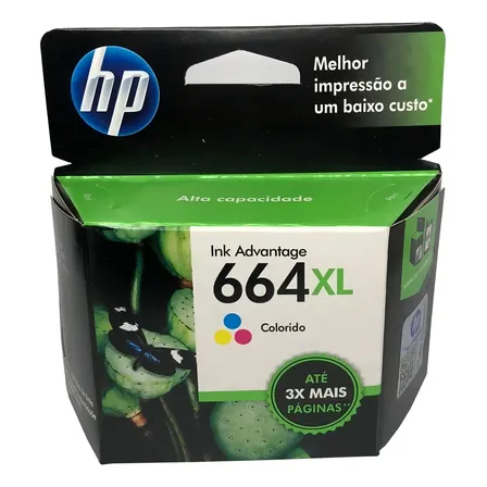 Cartucho de tinta HP 664XL Tricolor (F6V30AL)