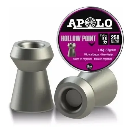 Balines Apolo Hollow Point Cal 5.5 Mm Lata 250