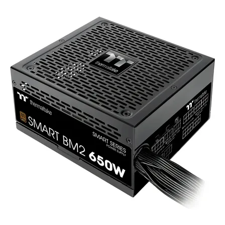 Fuente Pc Semi Modular Thermaltake Smart Bm2 650w 80plus Bronze Color Negro
