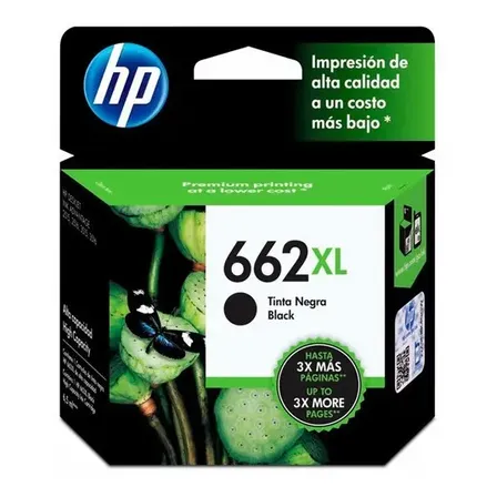 Cartucho de tinta negra HP Advantage 662xl de 6,5 ml