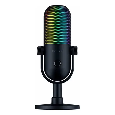 Razer Micrófono Seiren V3 Chroma Rgb Usb Color Negro