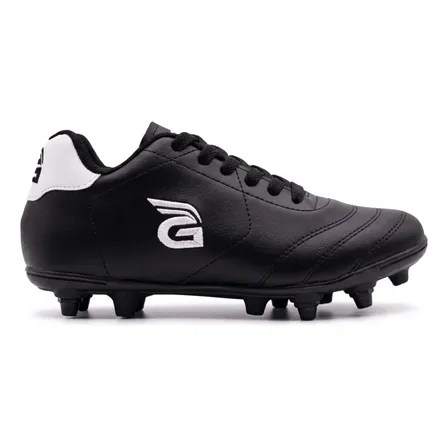 Botines Futbol Guala Lumen Pvc Césped Natural Negro 35 Ar