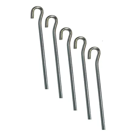 Estacas De Hierro Zincado Para Carpa Gazebo Playa Camping X5 Gris