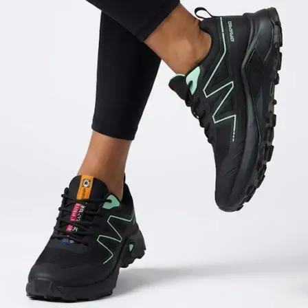 Zapatillas De Mujer Talles Chicos 34/35 Trekking Deportivas Negro 2 Liso 34 Ar