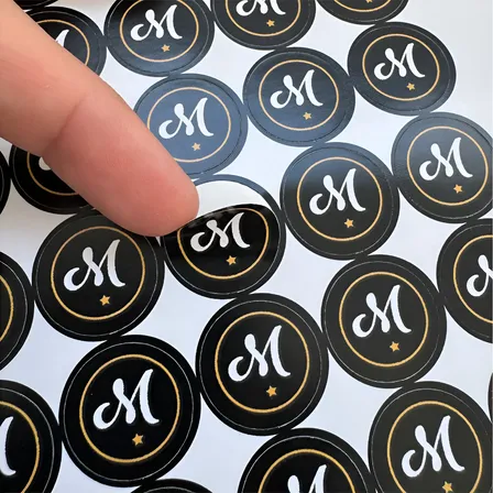 300 Stickers Calcos Etiquetas Tu Logo 7cm Troqueladas