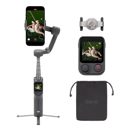 Estabilizador Dji Osmo Mobile 8p Para Celular Combo 10 Horas Negro