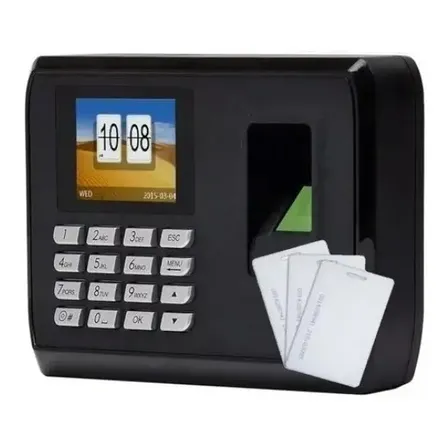 Reloj Control Personal Huella + 100 Tarjetas De Proxi Negro