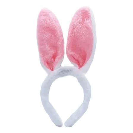 Vincha Led Conejo X1 Blanco/rosa