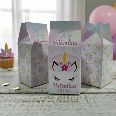 Bolsitas Milk Box Unicornio X 10 Uni